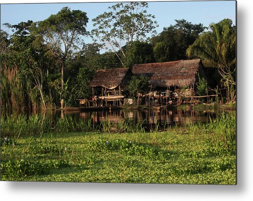 Amazon Metal Print featuring the photograph River Scenes Along The Amazon River by Dennis Brack