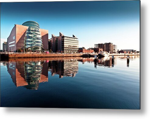 Tranquility Metal Print featuring the photograph Riverside Buildings by Dave G Kelly