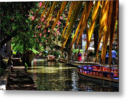 River Walk Metal Print featuring the photograph Riverwalk II by Tricia Marchlik