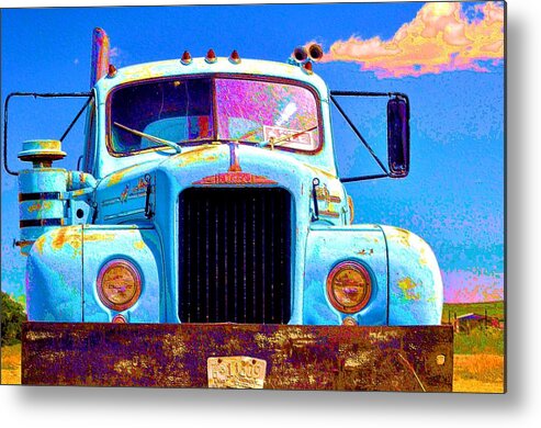 Tractor Metal Print featuring the photograph Road Rage by Jacqui Binford-Bell