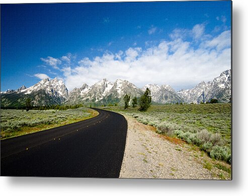 Grand Teton National Park Metal Print featuring the photograph Road to Glaciers by Crystal Wightman
