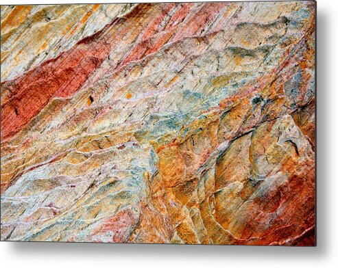 Abstract Metal Print featuring the photograph Rock Abstract #2 by Stuart Litoff