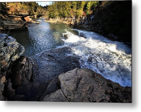 Waterfalls Metal Print featuring the photograph Rock Garden by Robert McCubbin