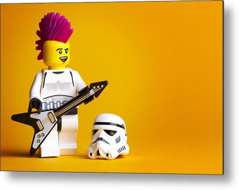 Lego Metal Print featuring the photograph Rockin' Out by Samuel Whitton