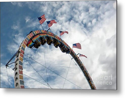 Rollercoaster Metal Print featuring the photograph Rollercoaster by Michelle Frizzell-Thompson