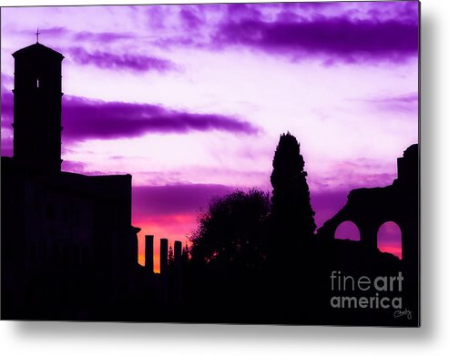 Roman Metal Print featuring the photograph Roman Sunrise by Prints of Italy