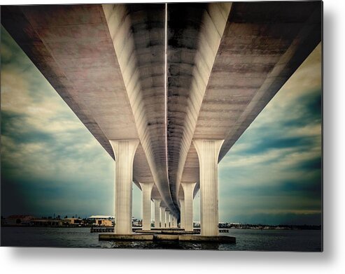 Bridge Metal Print featuring the photograph Roosevelt bridge, Stuart Florida by Rudy Umans