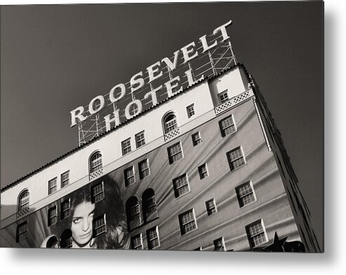 Hollywood Metal Print featuring the photograph Roosevelt Hotel Hollywood by Roger Passman