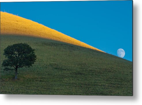 Landscape Metal Print featuring the photograph Round Valley Moonrise by Marc Crumpler