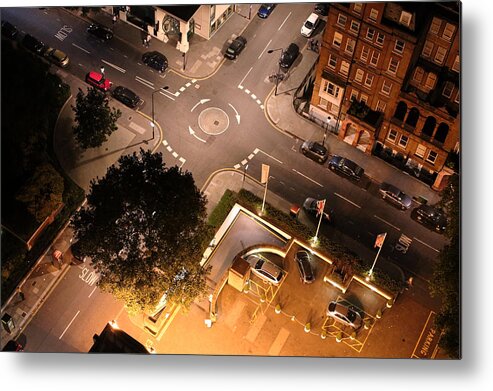 London Metal Print featuring the photograph Roundabout Night by Nicky Jameson