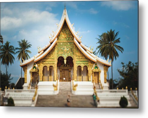 Steps Metal Print featuring the photograph Royal Chapel Of Haw Pha Bang by © Francois Marclay
