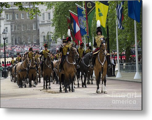 Horse Guards Metal Print featuring the photograph Royal Horse Guards Of The Cavalry by Andrew Chittock