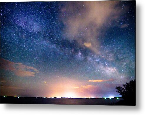 Jackson Lake State Park Metal Print featuring the photograph Rural Evening Sky by James BO Insogna