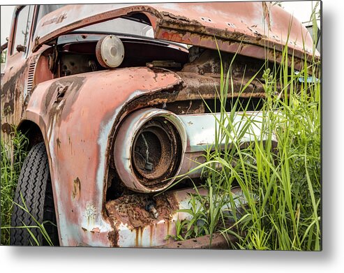 Rusty And Crusty Truck Metal Print featuring the photograph Rusty and crusty truck by Nick Mares