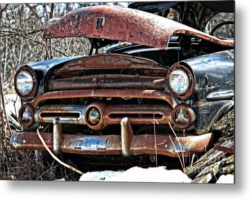 Rusty Old Car Metal Print featuring the photograph Rusty Old Car by Ms Judi