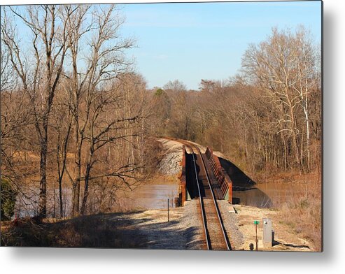 Rust Metal Print featuring the photograph Rusty Railways by Karen Wagner