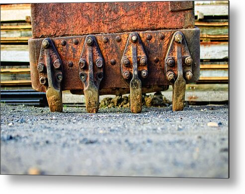 Rusty Metal Print featuring the photograph Rusty Teeth by Steve Stanger