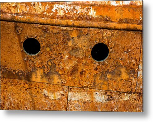 Rust Metal Print featuring the photograph Rusty Wall Of An Abandoned Ship by Andreas Berthold