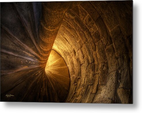 Castle Metal Print featuring the photograph S T A I R W E L L by Andrew Dickman