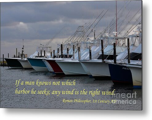 Words To Live By Metal Print featuring the photograph Safe Harbor by Gene Bleile Photography 