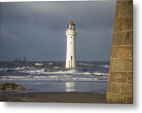 Sea Metal Print featuring the photograph Safely Past by Spikey Mouse Photography