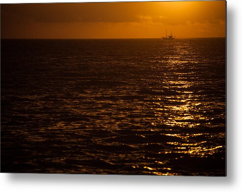  La Palma Metal Print featuring the photograph Sail Away In Sunset by Ralf Kaiser