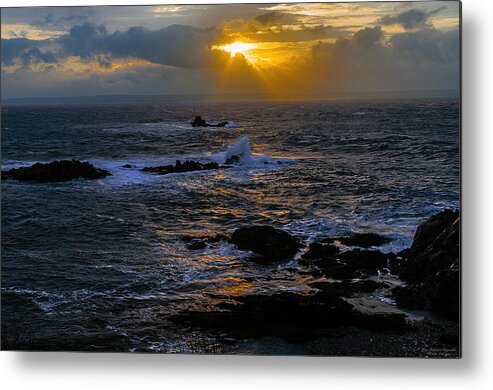 Sail Rock Metal Print featuring the photograph Sail Rock Sunrise by Marty Saccone
