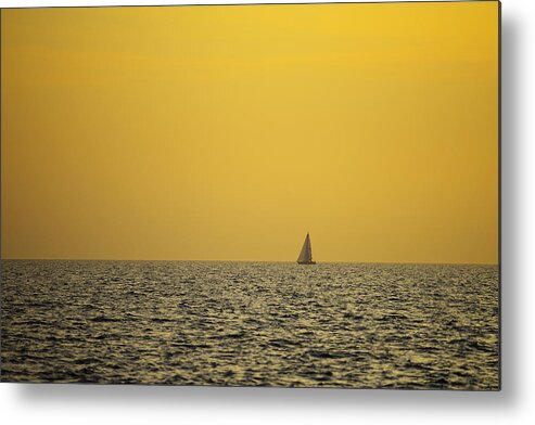 Sailboat Metal Print featuring the photograph Sailing by Ivan Slosar