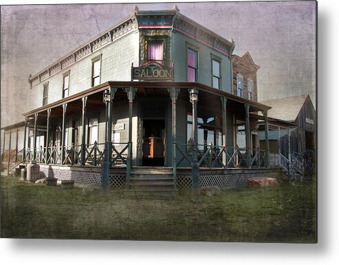 Vintage Metal Print featuring the photograph Saloon by Judy Hall-Folde