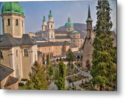 St Peter Metal Print featuring the photograph Salzburg by Shirley Radabaugh