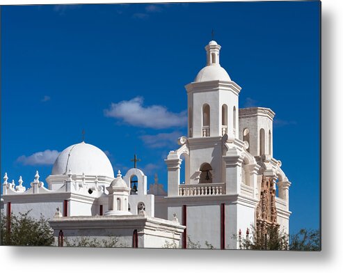 1797 Metal Print featuring the photograph San Xavier del Bac Architecture by Ed Gleichman