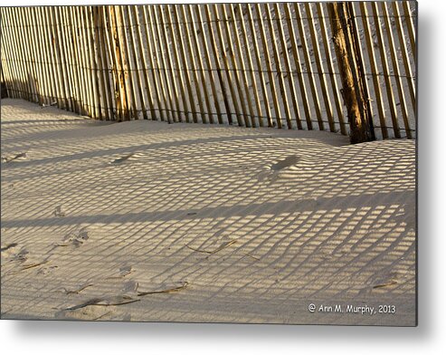 2013 Metal Print featuring the photograph Sand Patterns by Ann Murphy