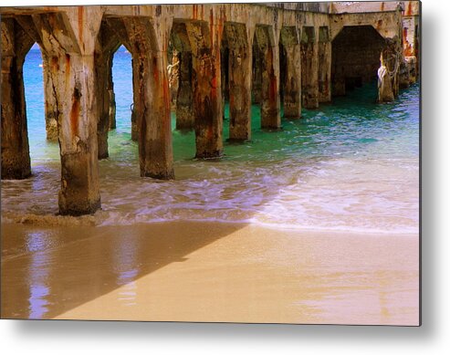 Beaches Metal Print featuring the photograph SANDS of TIME by Karen Wiles