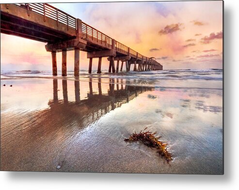 Clouds Metal Print featuring the photograph Sandy Mirror by Debra and Dave Vanderlaan