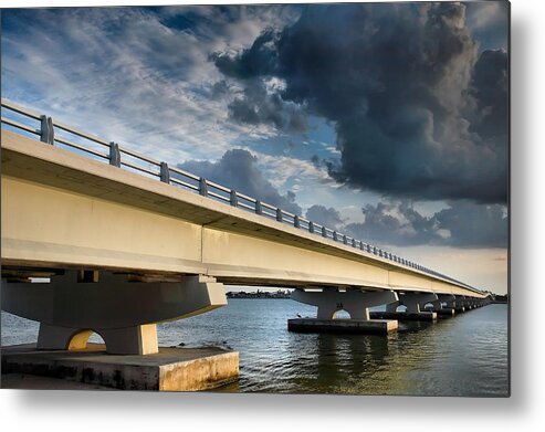 Road Metal Print featuring the photograph Sanibel Causeway I by Steven Ainsworth