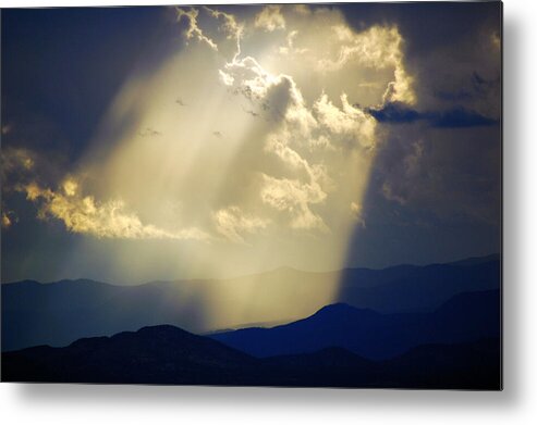 Sunset Metal Print featuring the photograph Santa Fe Sunset by Ginger Wakem