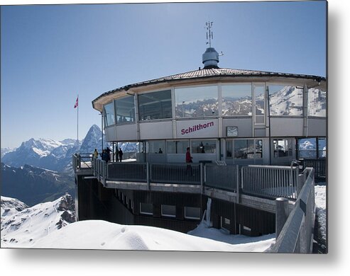 Switzerland Alps Photographs Metal Print featuring the photograph Schilthorn by David Yack