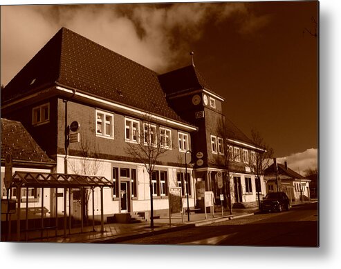 Schwarzwald Metal Print featuring the photograph Schwarzwald Bahnhof by Miguel Winterpacht