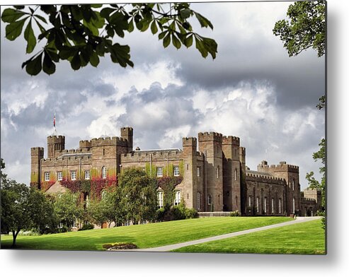 Scone Metal Print featuring the photograph Scone Palace in Scotland by Jason Politte