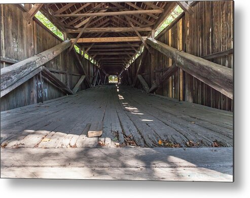 Scott Covered Bridge Metal Print featuring the photograph Scott Covered Bridge by Vance Bell