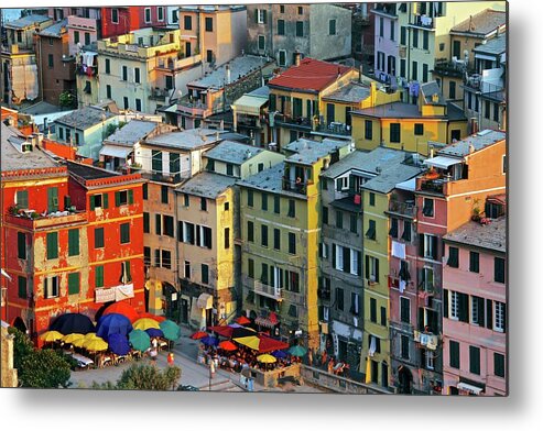 Tranquility Metal Print featuring the photograph Sea Front, Vernazza by Trevor Cole Alternative Visions Photography