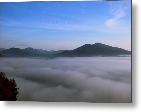 Cathedral Ledge Metal Print featuring the photograph Sea of Clouds by Andrea Galiffi