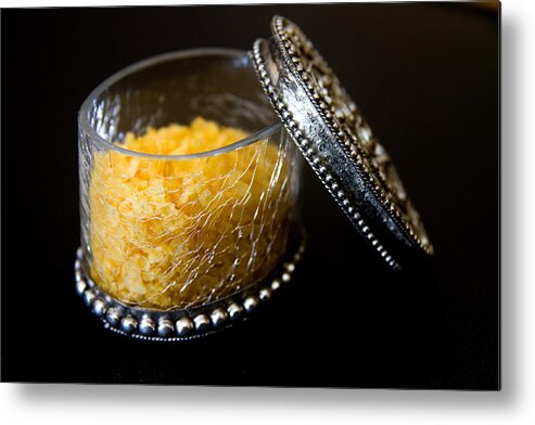 Salt Metal Print featuring the photograph Sea salt by Kim Lagerhem