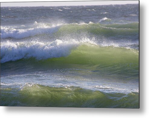 Waves Metal Print featuring the photograph Sea Waves by Adria Trail