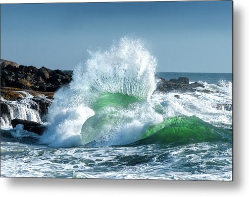 Seascape Metal Print featuring the photograph Seascape 3 by David Rothstein