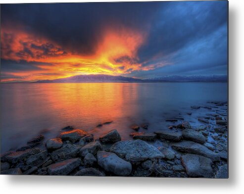 America Metal Print featuring the photograph Seascape 8 by Ingrid Smith-Johnsen