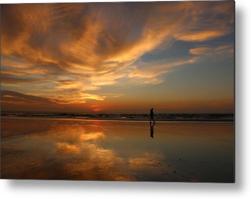 Sea Metal Print featuring the photograph Seaside Reflections by Christy Pooschke