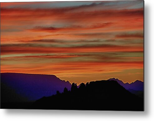 Sedona Arizona Sunset Metal Print featuring the photograph Sedona AZ Sunset 2 by Ron White