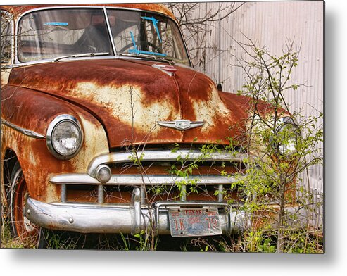 Old Metal Print featuring the photograph See the USA in Your Chevrolet by Joan Bertucci