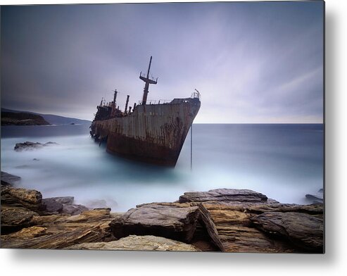 Shipwreck Metal Print featuring the photograph Semiramis by Mary Kay